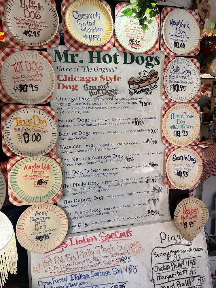 Mr. Hot Dogs Menu image 1